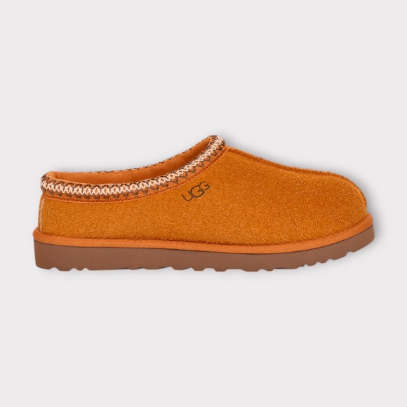 Men's UGG Tasman Shaggy Slipper in Dark Apricot  Suede - Picture 1 of 6
